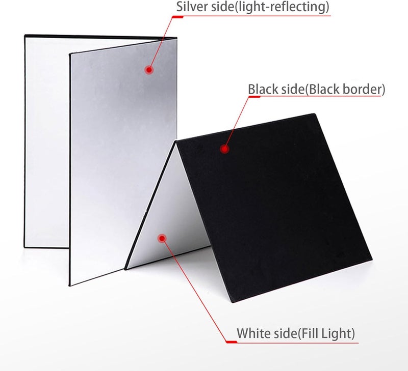 BYSTONE Photography Reflector Cardboard, Light Control Board for Studio Photography (1 Pack, 17 x 12 Inch) - Image 1
